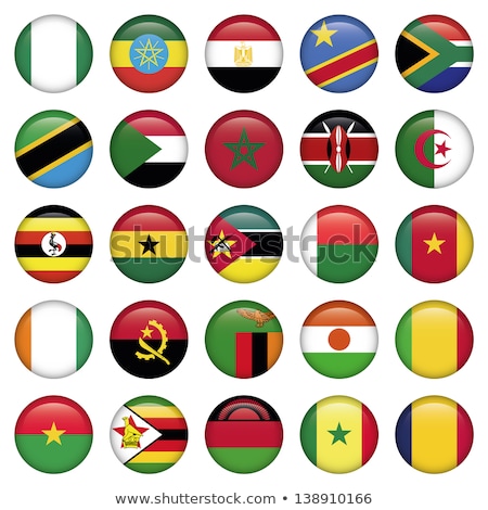 Сток-фото: Sudan Round Flag Vector Illustration