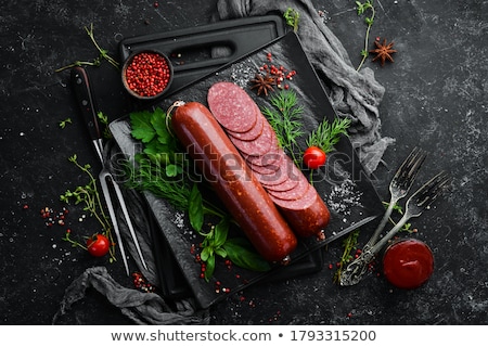 Foto stock: Salami