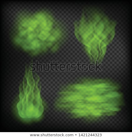 Stok fotoğraf: Fart Green Cloud Stench Bad Smell Vector Illustration