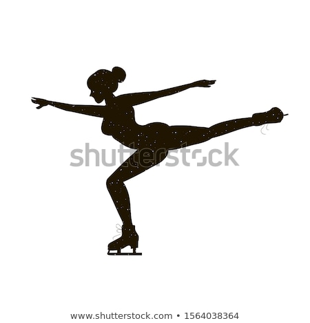 Stock photo: Wintertime Figure In White And Blue Vector Isolated