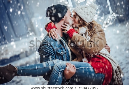 ストックフォト: Attractive Couple Kissing