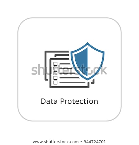 Stock photo: Personal Data Protection Icon Flat Design