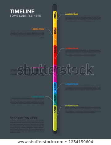 Сток-фото: Glassy Infographic Timeline Template
