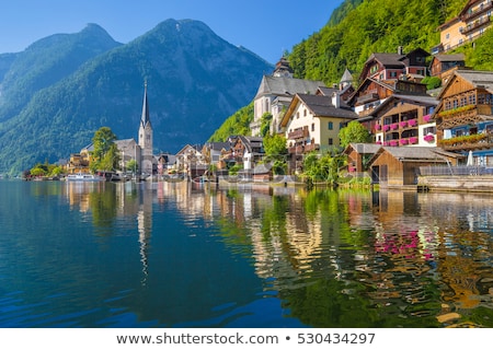 Stockfoto: Mountain Scenic View Of Austrian Alps In Summer