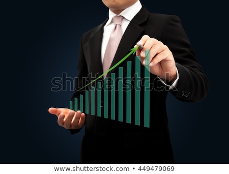 Foto stock: Graph Showing Rise