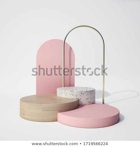 ストックフォト: Abstract Render Shapes Set Isolated On White Background