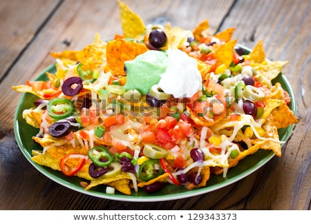 Foto stock: Nachos With Vegetables