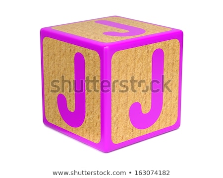 Letter J On Childrens Alphabet Block [[stock_photo]] © Tashatuvango