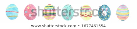 Stock photo: Set Of Chickens Watercolor Easter Hand Drawn Illustration