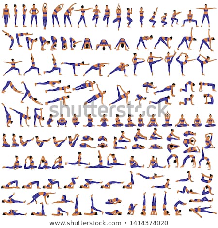 ストックフォト: Illustration Of Yoga Pose