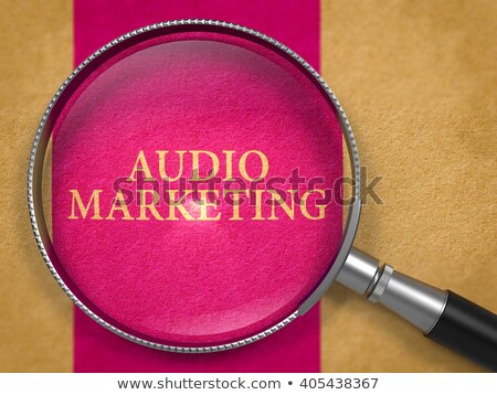 Stockfoto: Audio Marketing Through Magnifying Glass