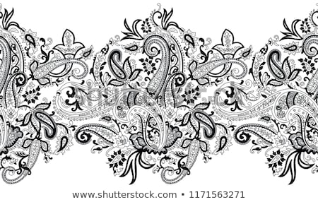 Stock fotó: Paisley Ethnic Ornament Vector Illustration Isolated