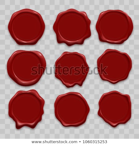 Foto stock: Vector Wax Seal Stamp Shape