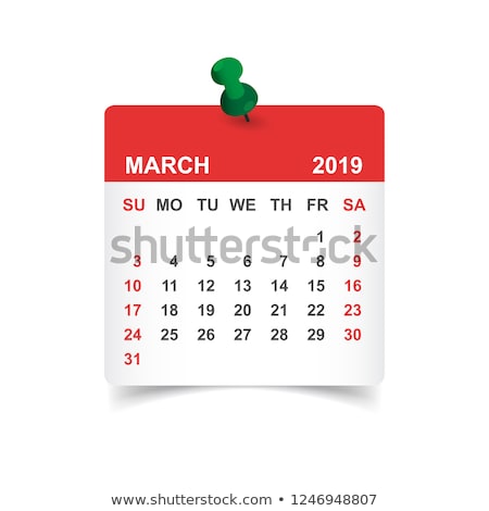 Stock photo: March Calendar Blank Page