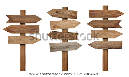 Stock photo: Wooden Signpost
