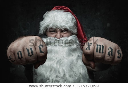 Stock photo: Santa Claus Tattooed