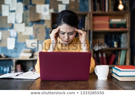 Stockfoto: Portrait Of A Tired Young Business Woman