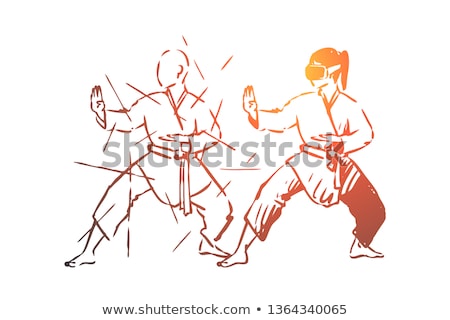 Stock photo: Woman In Japanese Martial Art Concept