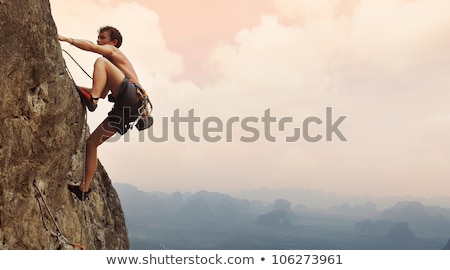 Stock fotó: Background For Rock Climbing