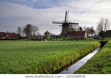 Foto d'archivio: Windmill De Hersteller At Sintjohannesga