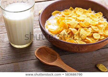 Сток-фото: Porridge Cereal And Milk