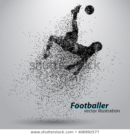 Stock fotó: Stock Illustration Soccer Ball On Abstract Background