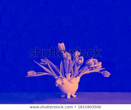 [[stock_photo]]: Pink Dutch Tulips In Vase