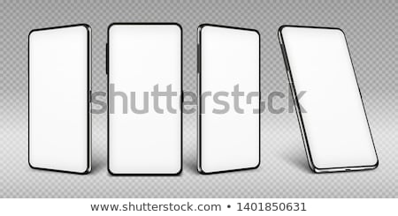 Foto stock: Vector Smart Phone Isolated On White