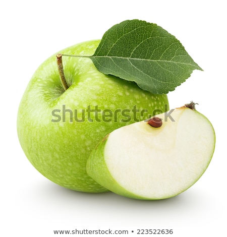 Stock photo: Green Apple Isolated On White Background