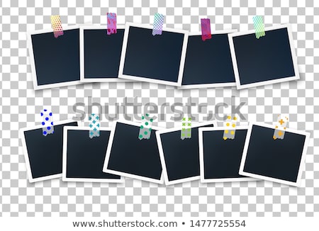 Сток-фото: Colorful Polaroid Background