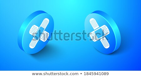 ストックフォト: Hospital Health Blue Vector Button Icon Design Set