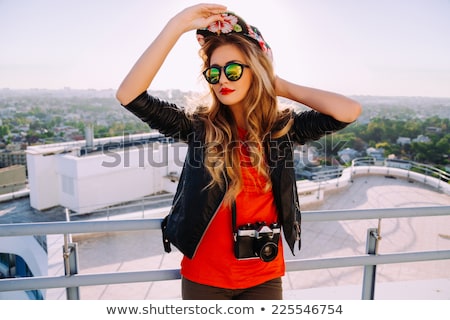 ストックフォト: Girl In Sunglasses Jacket