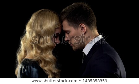 ストックフォト: Couple Touching Foreheads
