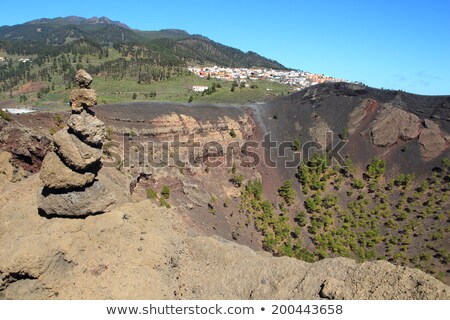 ストックフォト: Crater La Palma San Antonio Volcano Fuencaliente