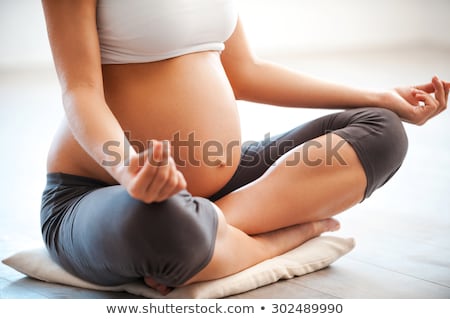 Foto stock: Pregnant Yoga