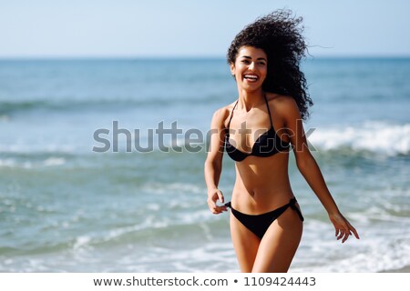 Сток-фото: Beautiful Woman Wearing Bikini On Beach