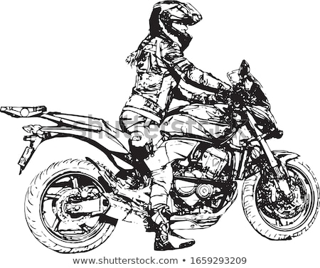 Stock photo: Motorcyclist