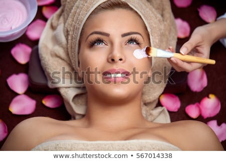 Сток-фото: Attractive Woman Receiving Treatment At Spa Center