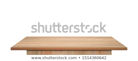 Foto stock: Work On Wooden Table