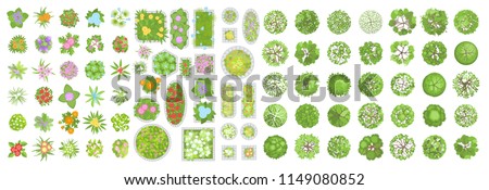 Stock photo: Set Of Different Tree Design