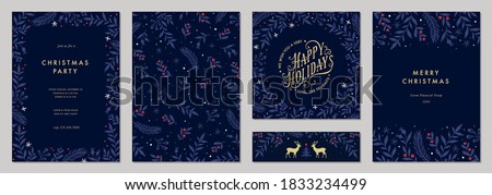 Foto stock: Christmas Card Template