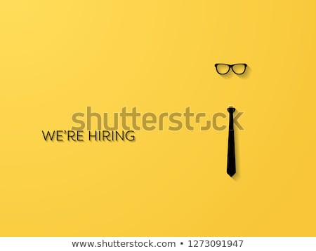 Stockfoto: Job Offer Yellow Vector Icon Design