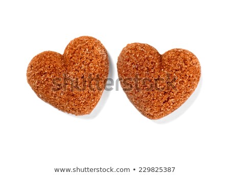 Stock photo: Sugar Cubes In Shape Of Heart Isolated