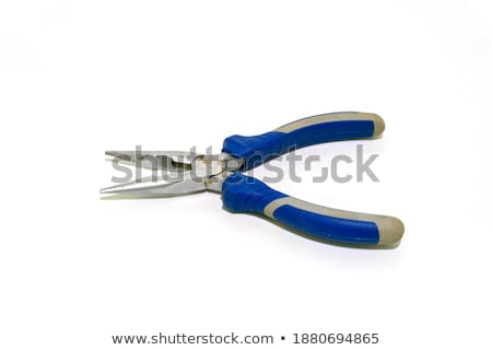 Stock fotó: Blue Stainless Steel Jaw Locking Pliers