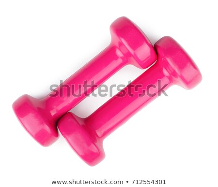 Stock fotó: Pink Dumbbells