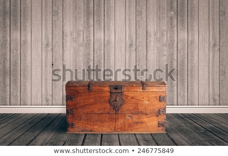 [[stock_photo]]: Closed Wooden Crate Box On The Floor