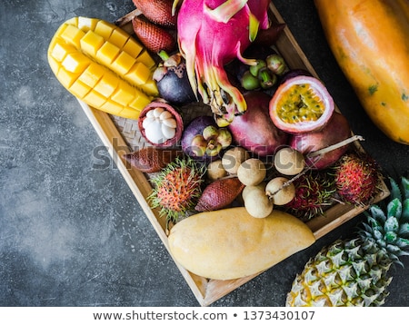 Stock photo: Mangosteen Delicious Thai Fruit