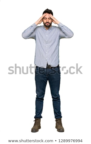 Stock photo: Full Length Of A Stressed Handsome Young Man