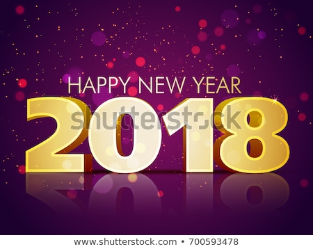 [[stock_photo]]: Happy New Year 2018 Wallpaper In 3d Vector Illustration