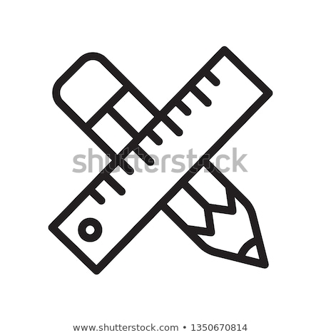 Foto stock: Pencil And Ruler